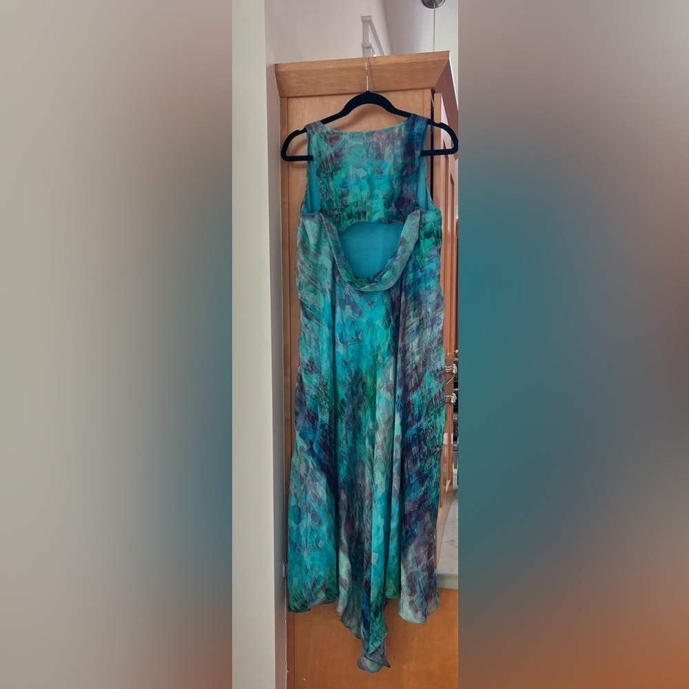 BEATRIZ CAMACHO 100% silk long dress size 6